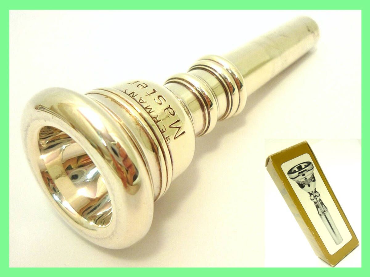 Schmidt シュミット トランペット用 TRUMPET マウスピース GERMANY Master D.St. シルバープレート Since1842 箱 必見