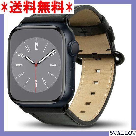 SB3 Alto イタリアの本革を手作 Apple Watch 38/40mm 革バンド Raven