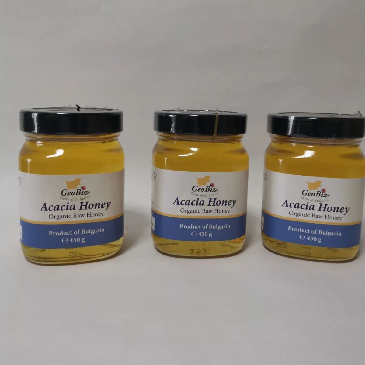1.350g 輸入者直売 オーガニック生はちみつ 450g×3本ブルガリア産