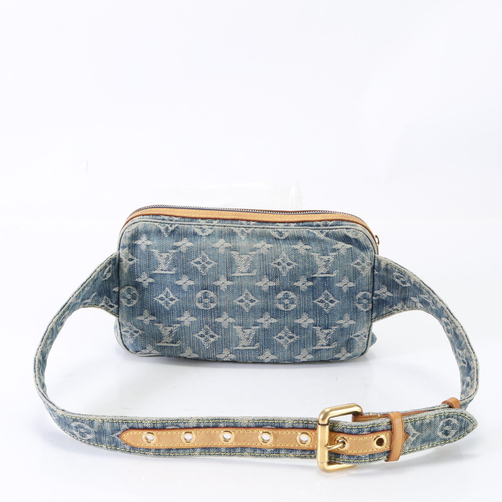 ルイヴィトン モノグラム デニム バムバッグ M95347 2WAY ボディバッグ