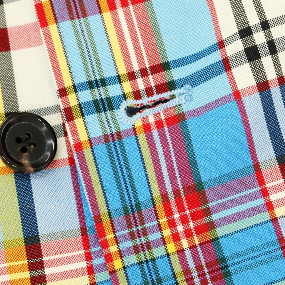 美品】CABaN(キャバン)コットンポリエステルジャージージャケット/チェック