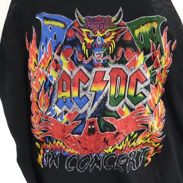80s 90s ヴィンテージ Tシャツ ACDC USA製 バンT ラグラン 35df5277ccb65c1493907f9c95f29f