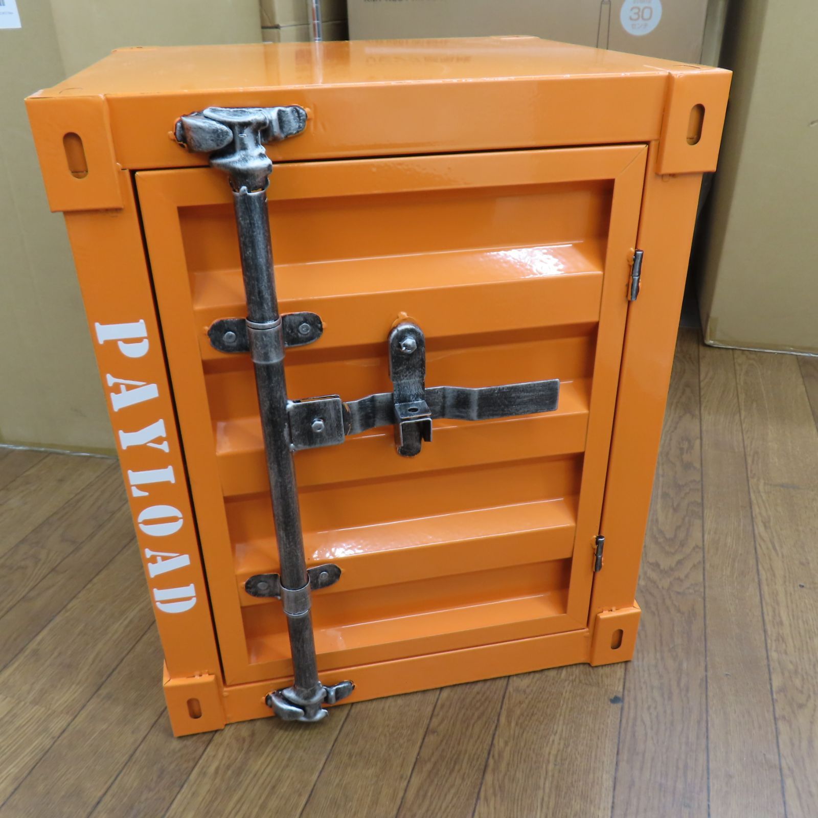 スチールコンテナミニキャビネット オレンジ C6-73 T
