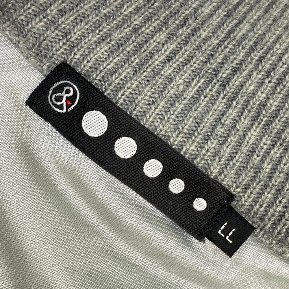 中綿ニットジップジャケット 裏地付き