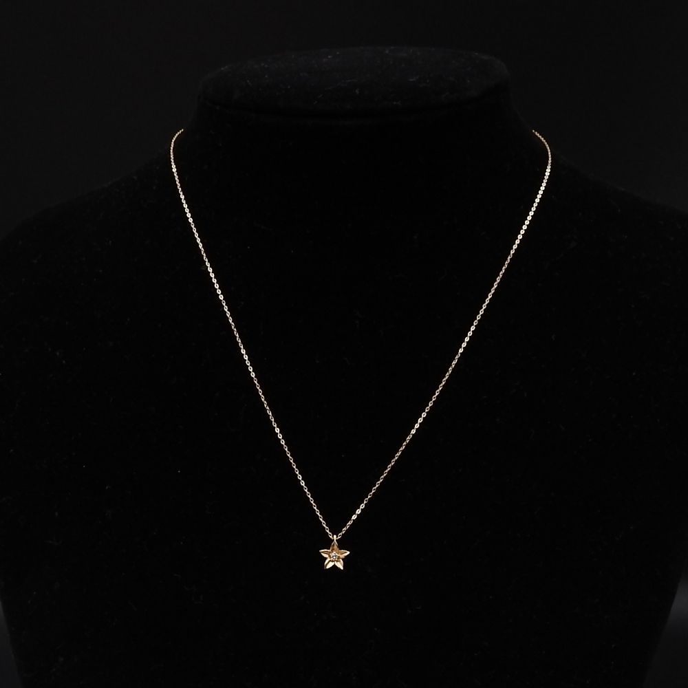 K.UNO（ケイウノ）K18イエローゴールド ダイヤモンド0.02ct
