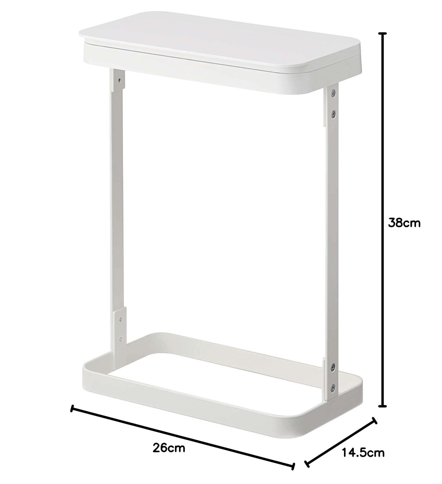 数量限定】山崎実業(Yamazaki) ゴミ袋ホルダー スリム 20L ホワイト 約