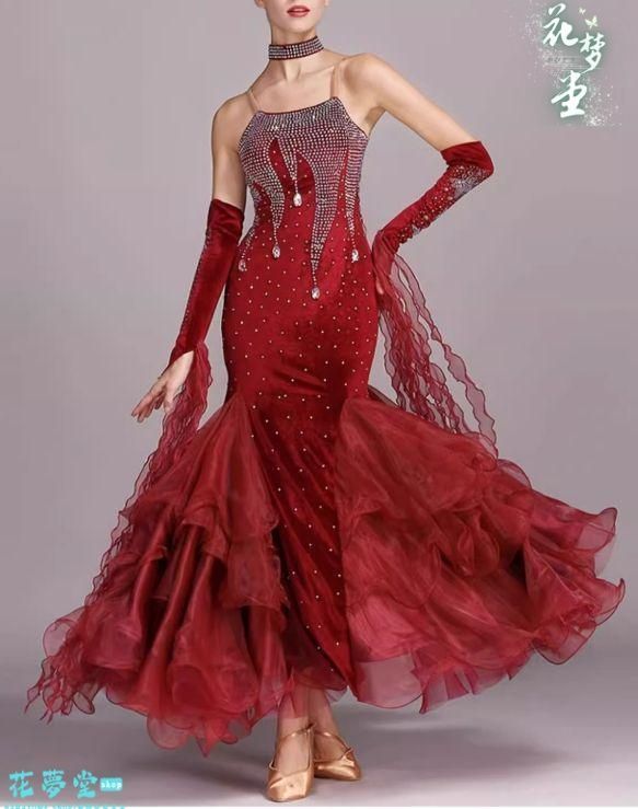 25年 ♥新色入荷 社交ダンスドレス モダンダンス ブラック オーダーメイド 撮影会 舞台 イベント 原野空間-99