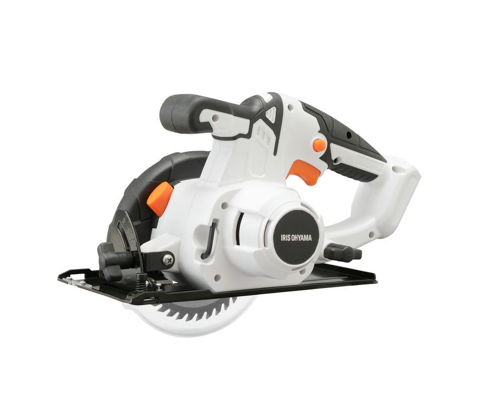 アイリスオーヤマ 共通バッテリーシリーズ コードレス 丸のこ 電動のこぎり 充電式 10.8V 本体 刃径125mm 傾斜切断できる DIY始める方にも ホワイト IRIS OHYAMA JSC125-Z