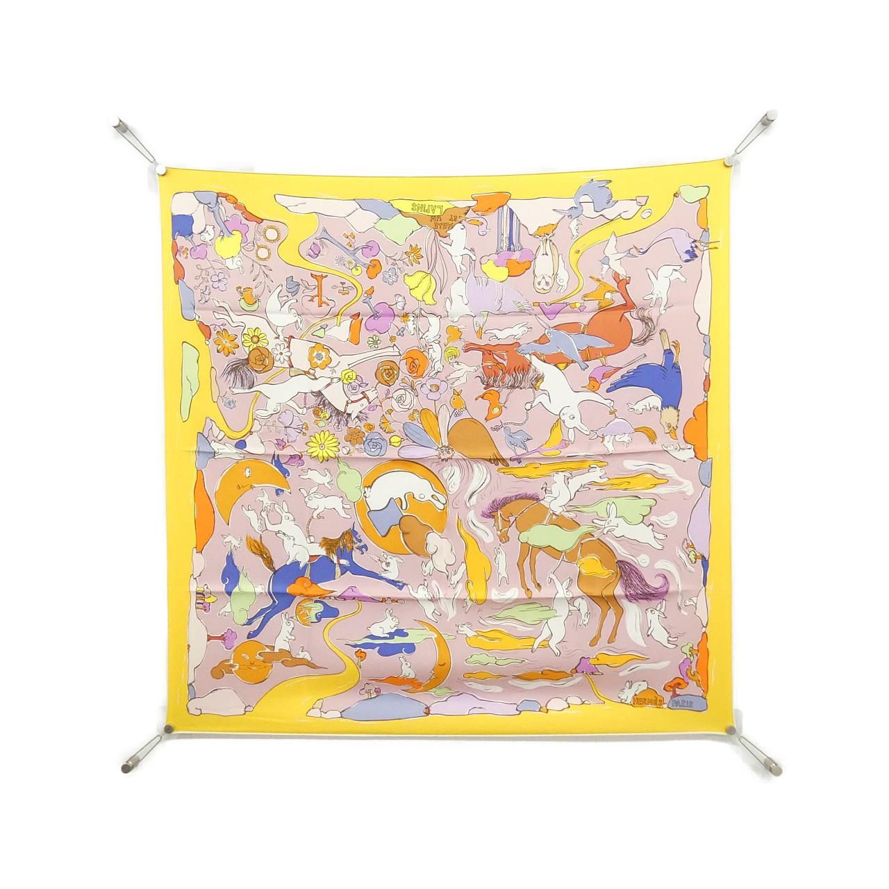 未使用品】エルメス MILLE ET UN LAPINS カレ 004007S スカーフ - メルカリ 