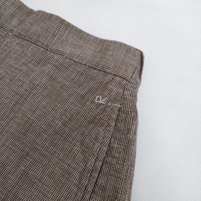 45R 45rpm コットンリネンツイードのストレッチイージーワイドパンツ 定価30800円 パンツ ブラウン レディース フォーティーファイブアールピーエム 5-0911G∞ DECORATOM_COM_BR