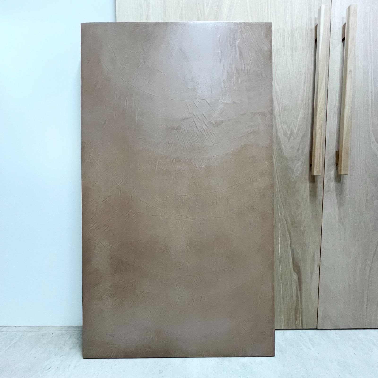 【アウトレットNo.43】モールテックス 天板のみ スクエア 80cm × 140cm 厚み34mm ベージュ