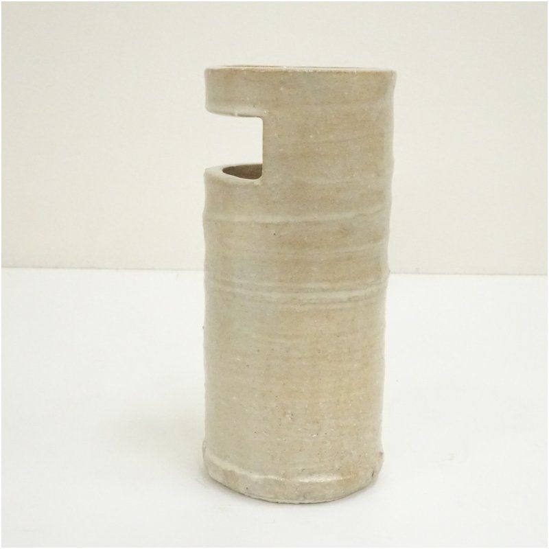 萩焼 野坂康起 花瓶 花器 花入 華道 楽天市場】【中古】【華道】萩焼