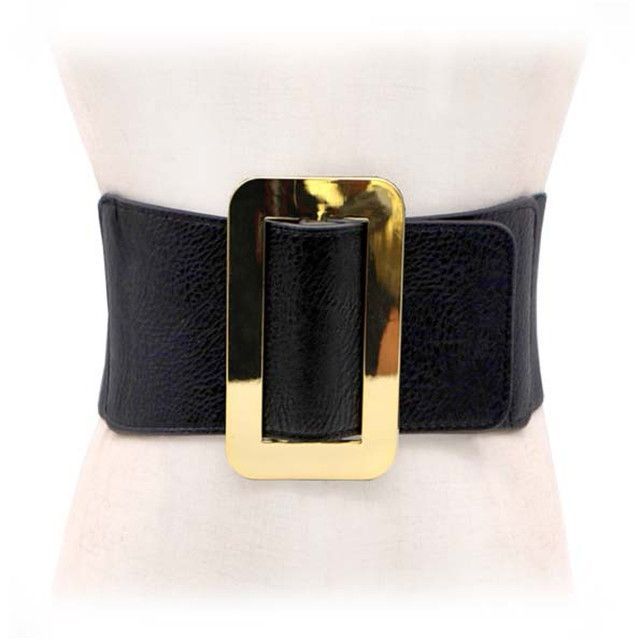 10cm【Big Buckle ストレッチベルト】【送料無料】大きな