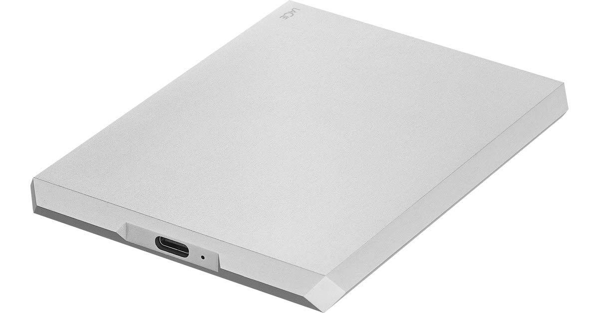LaCie ラシー ポータブルHDD ハードディスク 2TB Mobile Drive USB-C USB3.1 Gen2 Mac|iPad|Windows対応 外付けHDD 正規代理店品 2年 STHG2000400
