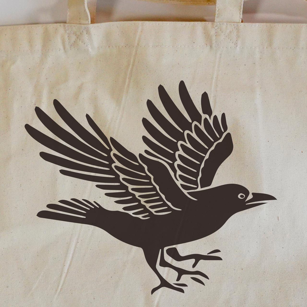 三本足の八咫烏 キャンバス ポケット付 ショルダー / トート 2WAY 厚手 バッグ【 ARTEMISIA 】Yatagarasu, the Three-Legged Crow TOTE TEE 631904