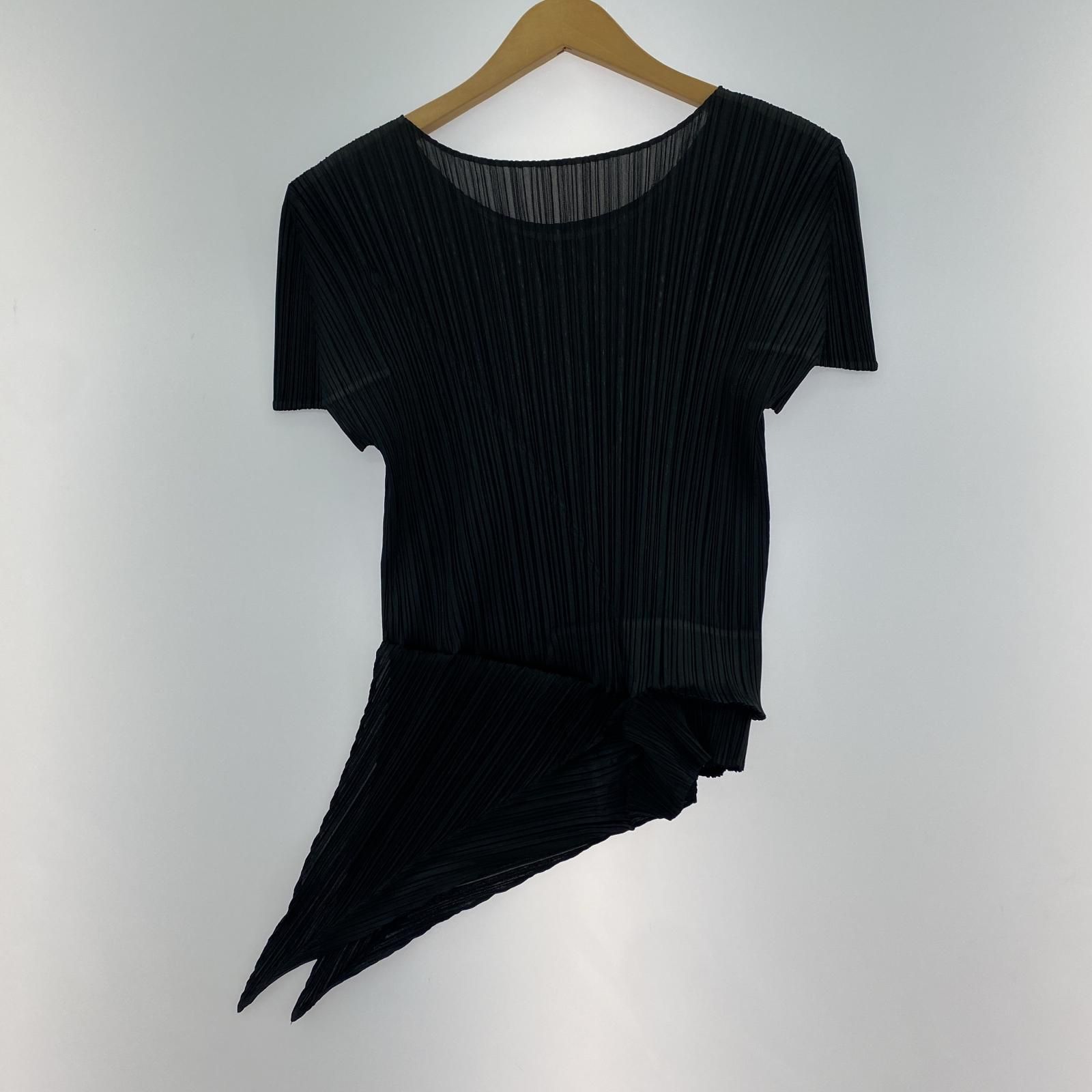 PLEATS PLEASE ISSEY MIYAKE カットソー ブラック SIZE 3 PP71