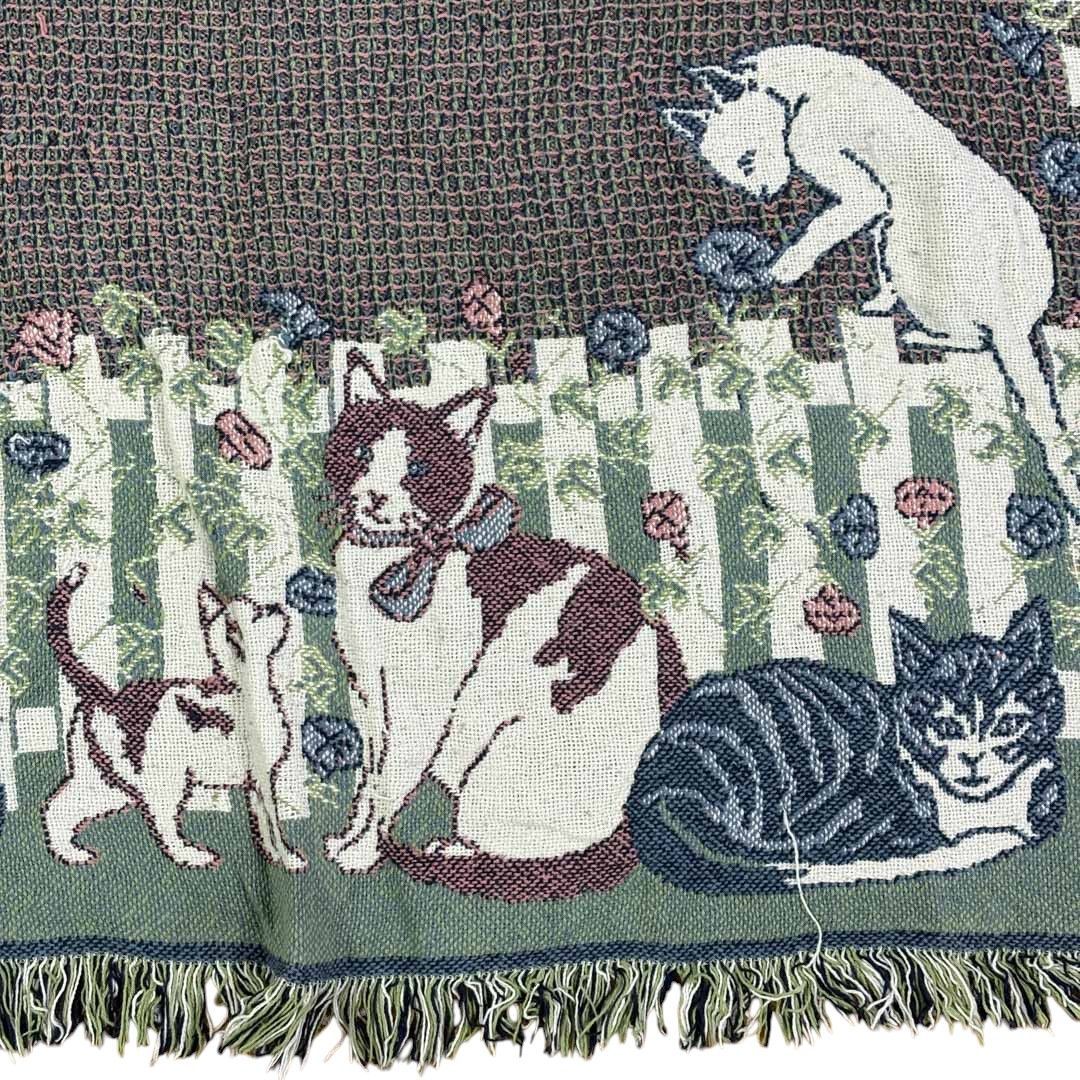 vintageラグ カーペット キャット フラワー アニマル 1812 vintageラグ カーペット キャット フラワー アニマル 1812 【公式通販】