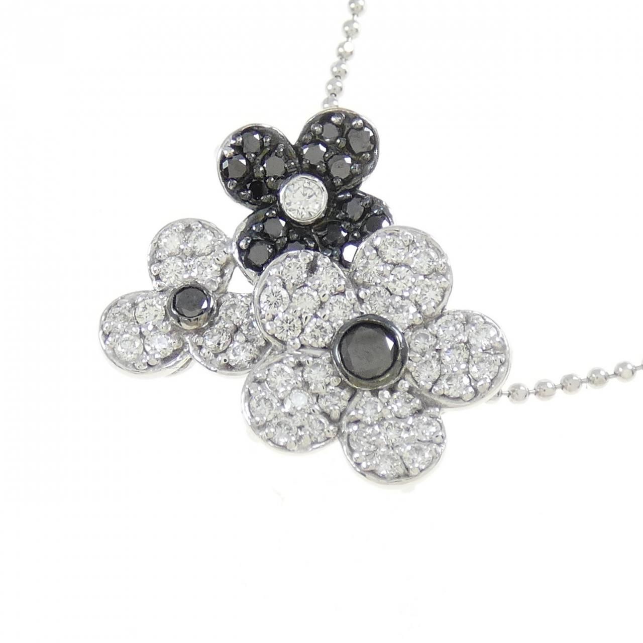 ポンテヴェキオ ビアンコ エ ネロ ネックレス 0.43CT - メルカリ 