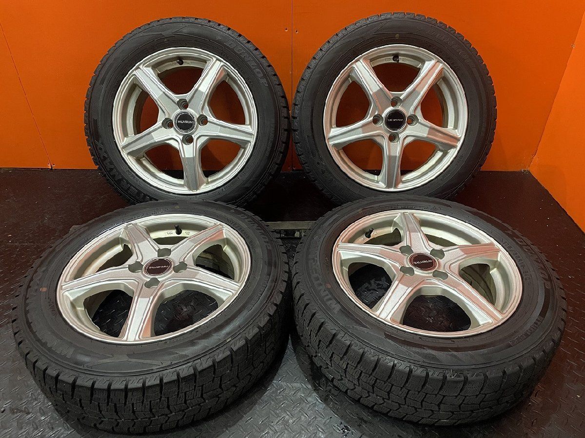 【DL WM02 175/65R15】スタッドレス【BALMINUM 15インチ 5.5J4HPCD100+45】20年製 フィット カローラアクシオ等　(KTL294)