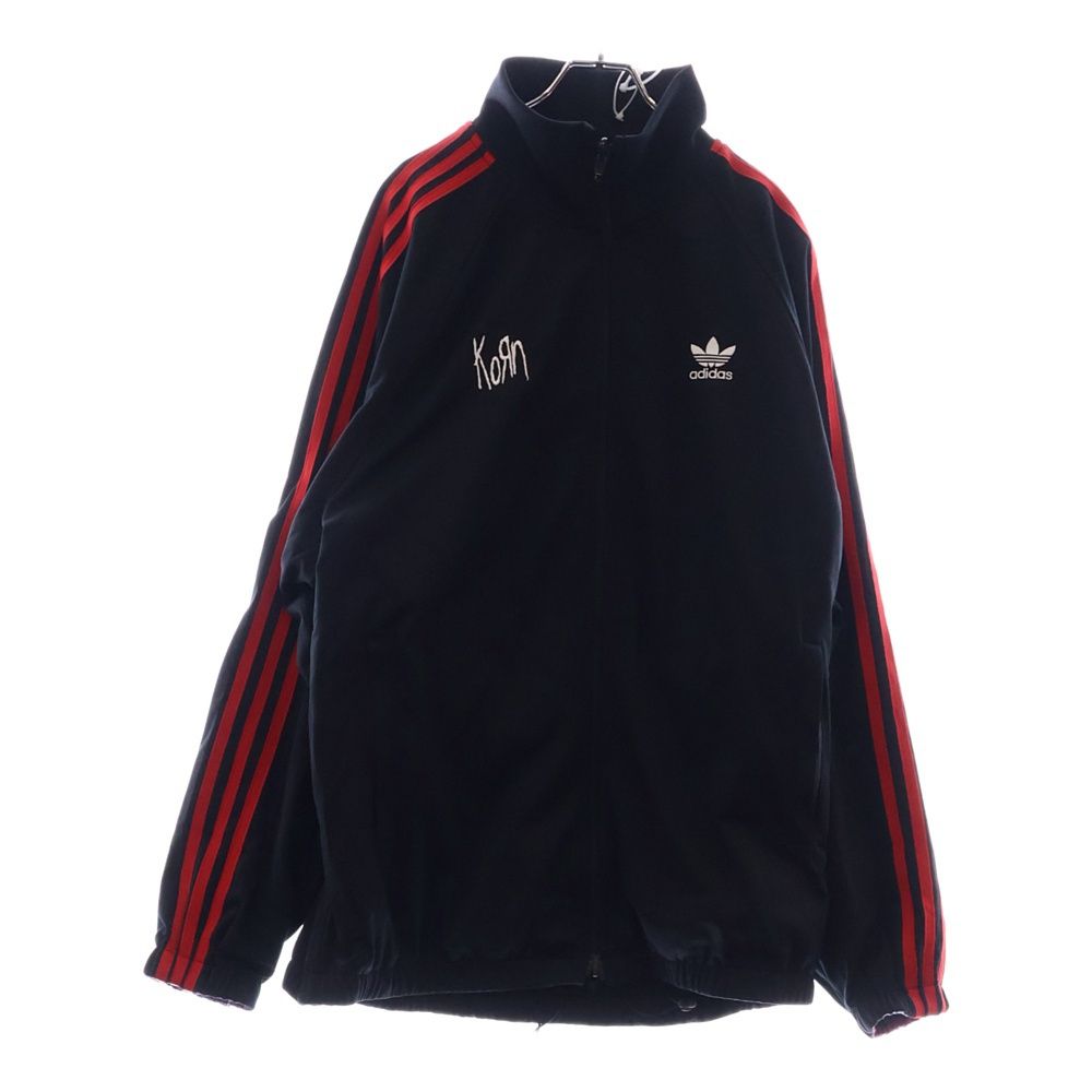 adidas アディダス × KORN コーン リバーシブル ジップアップトラックジャケット ブラック JG1341