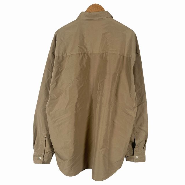 SOFTHYPHEN ベージュ 長袖シャツ ソフトハイフン SOFTHYPHEN シャツ トップス 長袖 無地 ベージュ