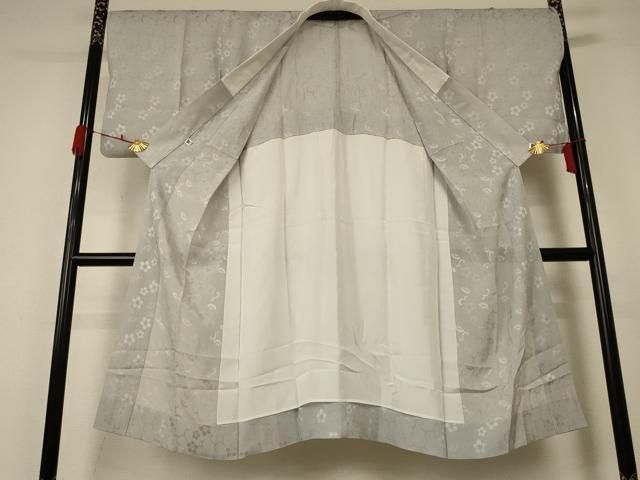 平和屋着物＊夏物 長襦袢 花唐草文 正絹 AABA6597jd