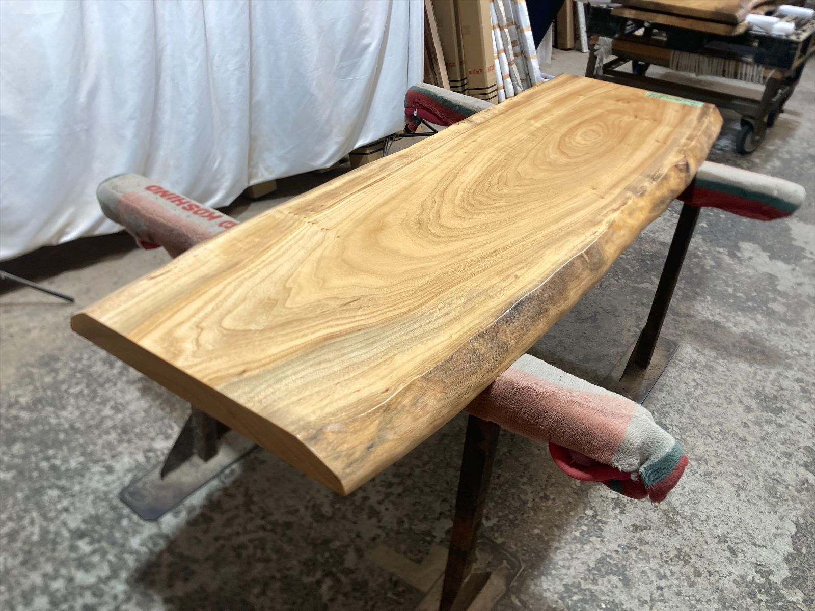 楠9254 クス 一枚板無垢材 1800x480-530-390x55mm 天板のみ ダイニングテーブル ローテーブル センターテーブル 天板 樟 くすのき