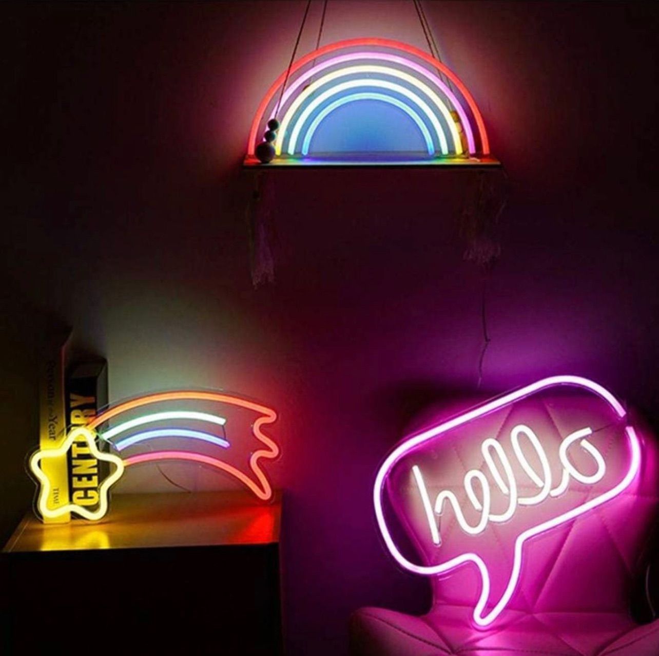 オリジナル ネオンサイン HELLO ネオン管 省エネ 大人気 オーダー  