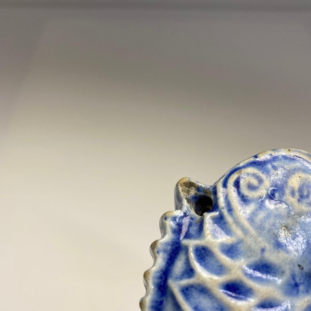 李朝　青魚水滴　最大幅約8㎝　東Y6-0708☆2Fタカチ 李朝 青魚水滴 最大幅約8㎝ 東Y6-0708☆2Fタカチ 李