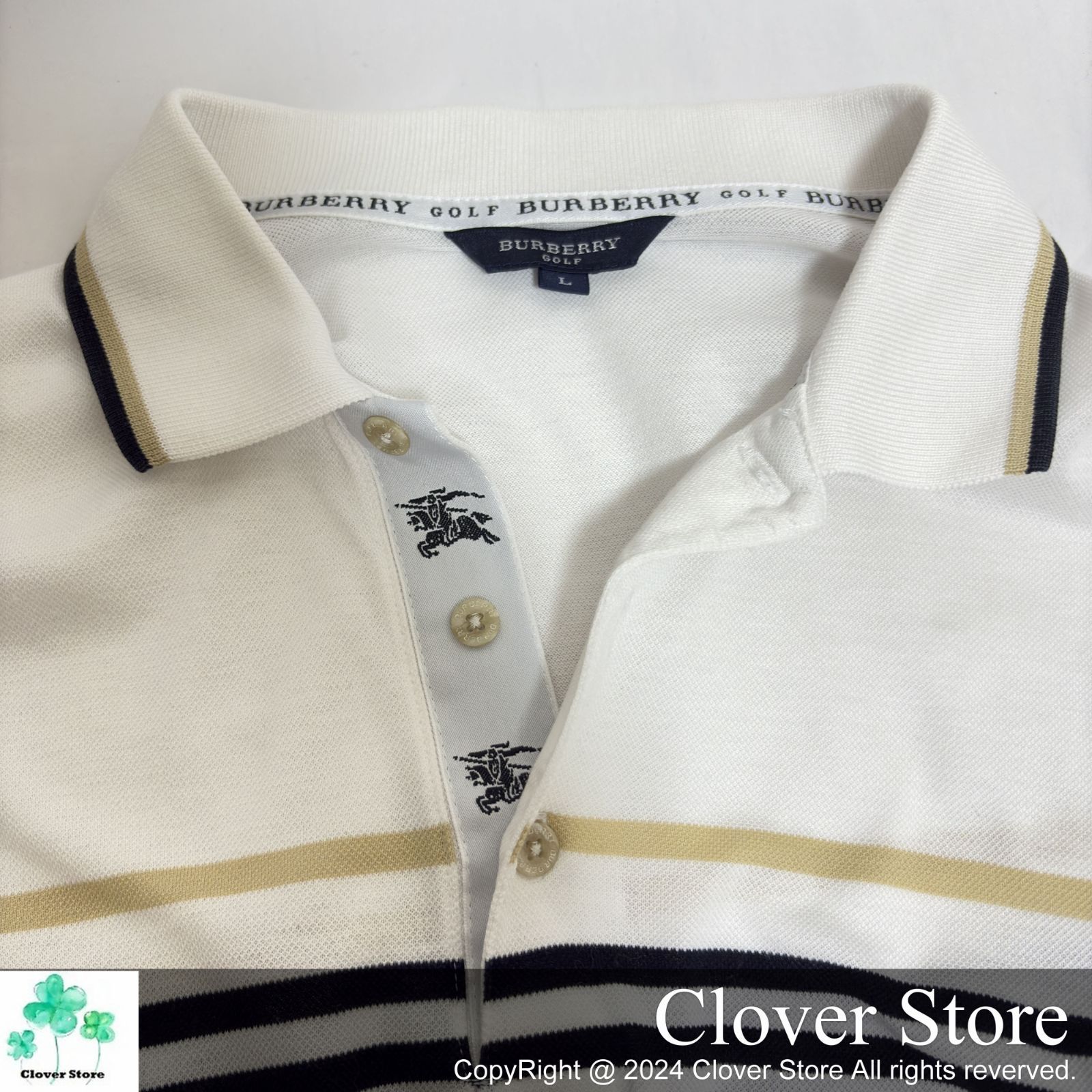 美品　Burberry Golf ポロシャツ サイズ3 美品 Burberry Golf ポロシャツ サイズ3