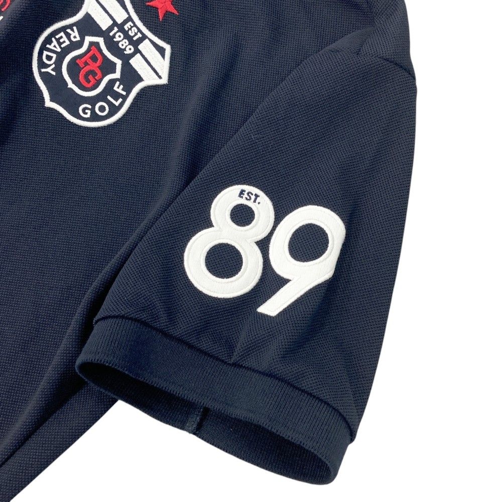 サイズ：5 良い PEARLY GATES パーリーゲイツ 半袖ポロシャツ ネイビー