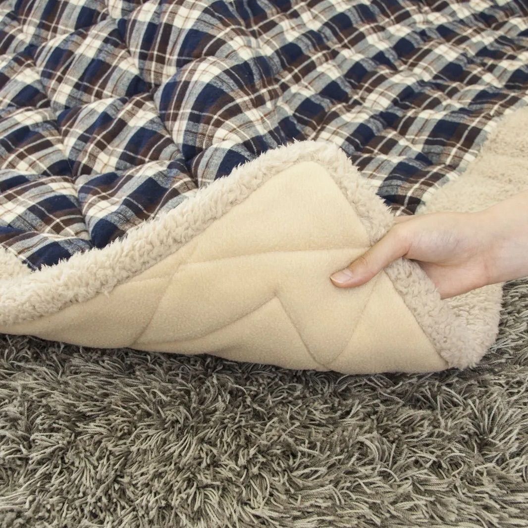 こたつ布団 コタツふとん こたつふとん 癒し 保温正方形 サイズ約190×190 シンプル おしゃれ モダン カジュアル 西海岸 ヴィンテージ ナチュラル 北欧 和室 薄掛け フリース なめらかな肌触り