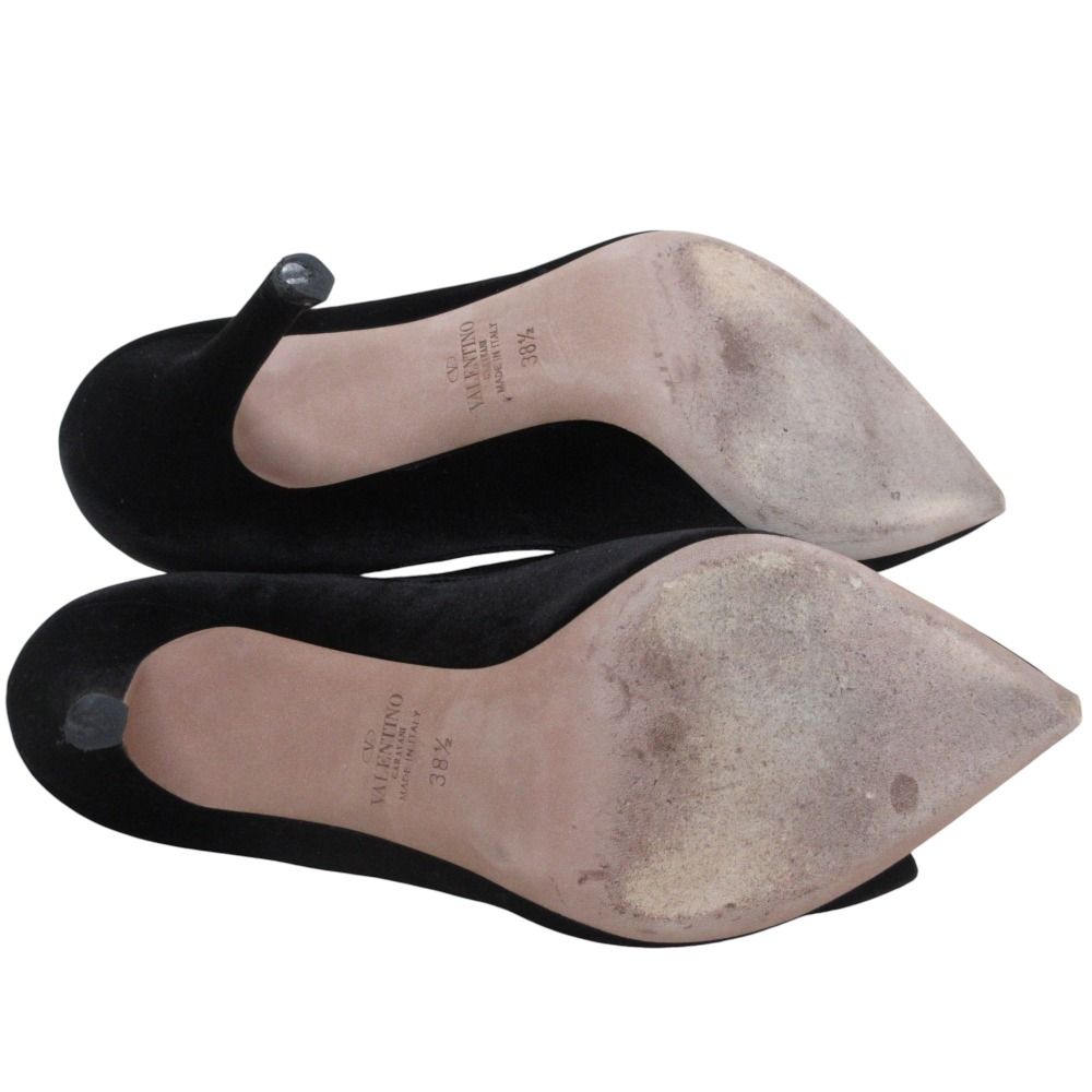 良品 Valentino Garavani ヴァレンティノガラヴァーニ リボン ベロア  