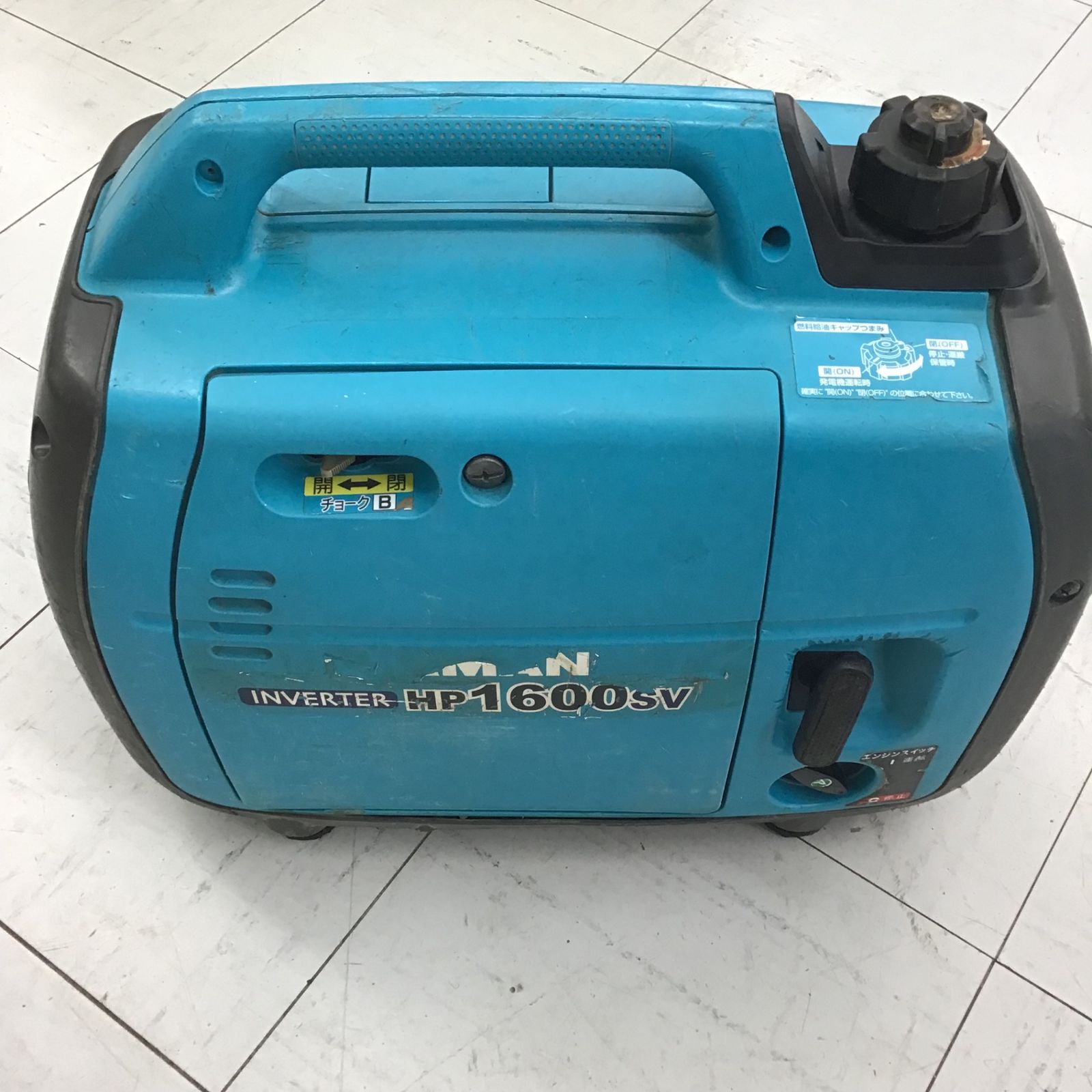 中古 HP1600SV インバーター ガソリン エンジン 発電機 (001 中古 HP1600SV インバーター ガソリン エンジン 発電機 (001