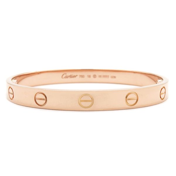 カルティエ Cartier ブレスレット LOVE ラブブレス K18PG ピンク  