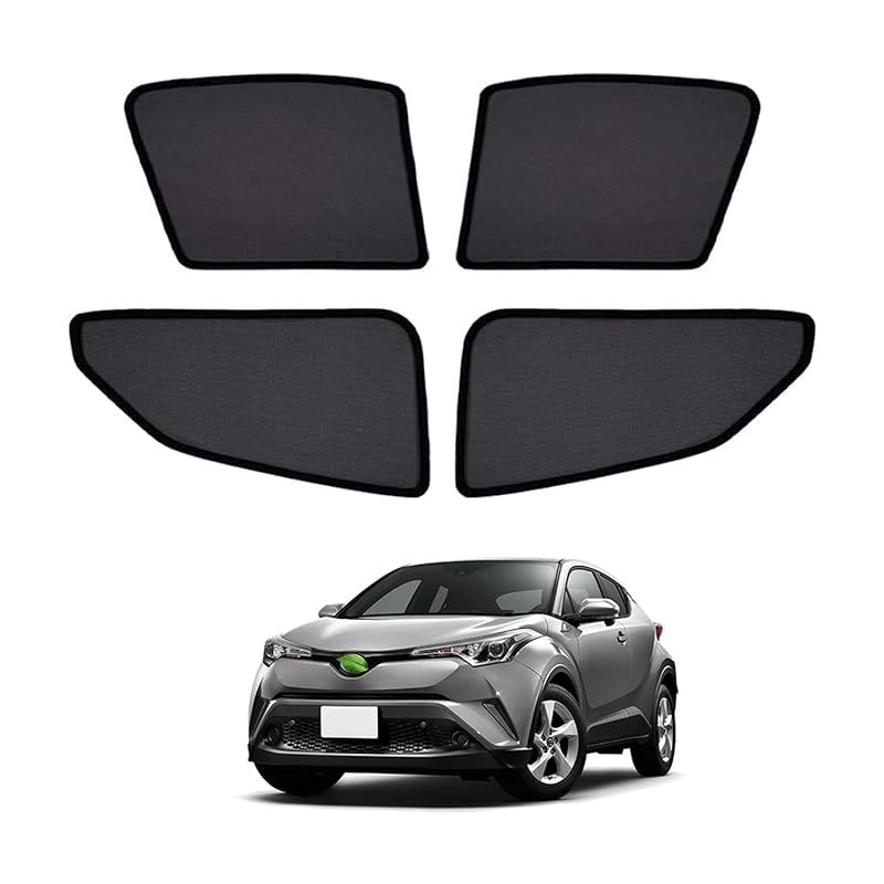 【2025最新型u0026高密メッシュ＆遮蔽遮熱 Cartist トヨタ C-HR メッシュカーテン 平成28年12月～ CHR NGX50 ZYX10 遮光カーテン UVカット 遮光 断熱 説明書付き 安定性 取り付け簡単 インテリア マグネット式 日よけ サン 1