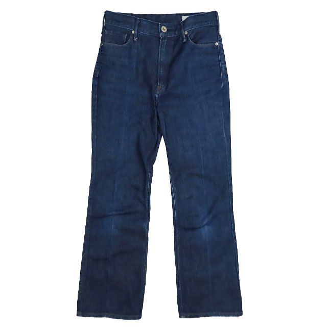 アッパーハイツ upper hights ミッドライズ ブーツカット フレア デニムパンツ ジーンズ ジップフライ インディゴ レディース