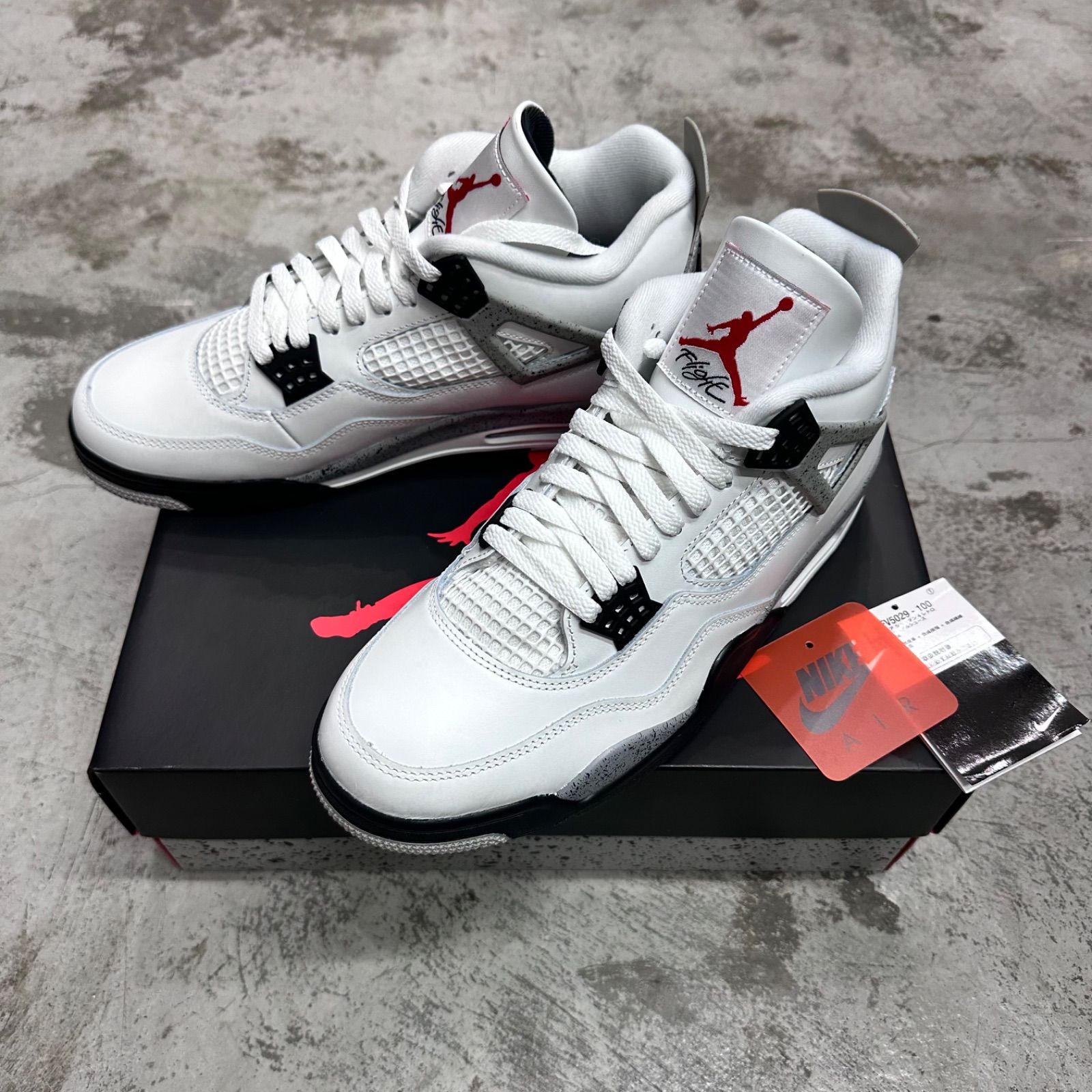 国内正規 未使用品 NIKE Air Jordan 4 Retro White/Cement ジョーダン4 