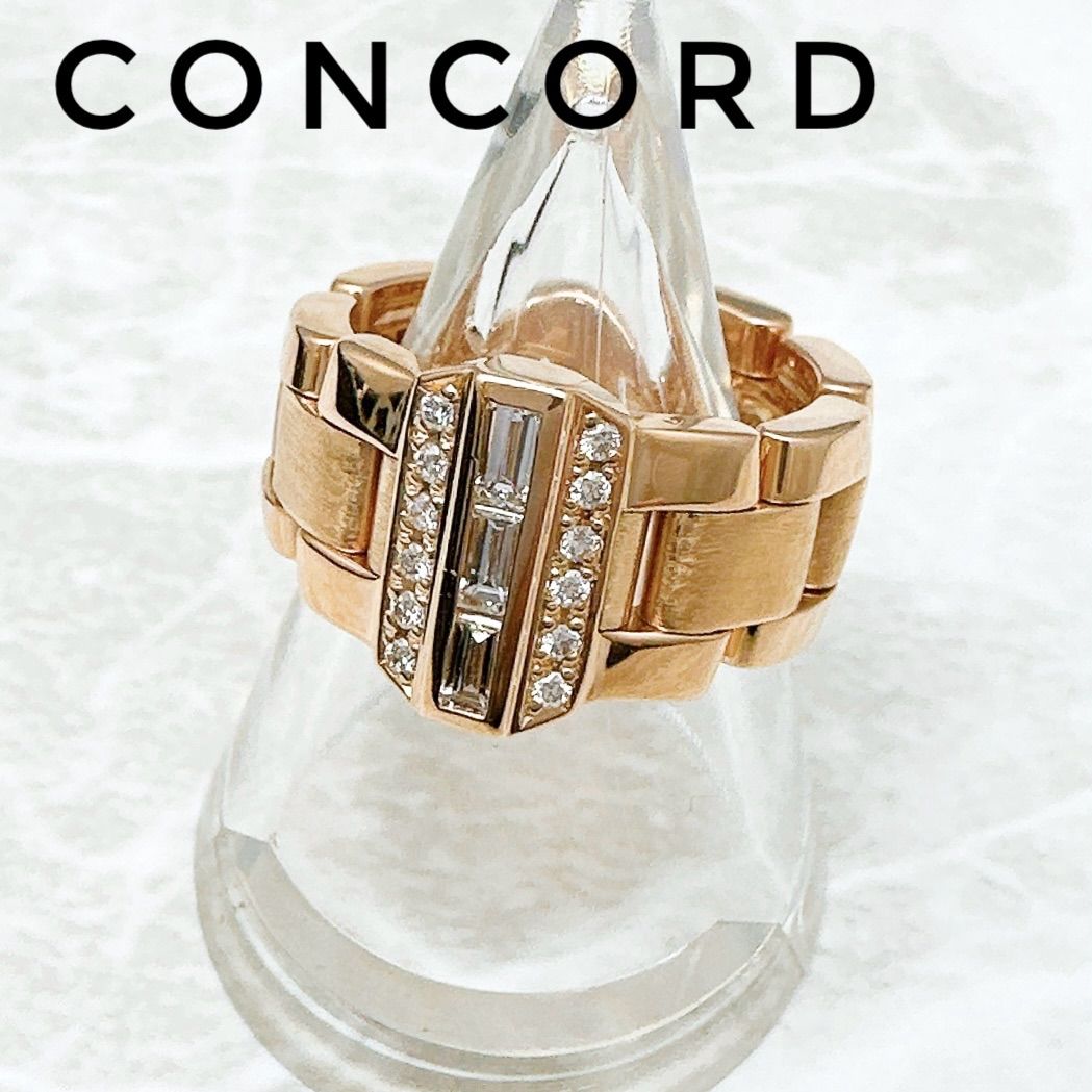 美品🌟CONCORD ダイヤモンド 0.42 ピンクゴールド リング 約14号 U - メルカリ