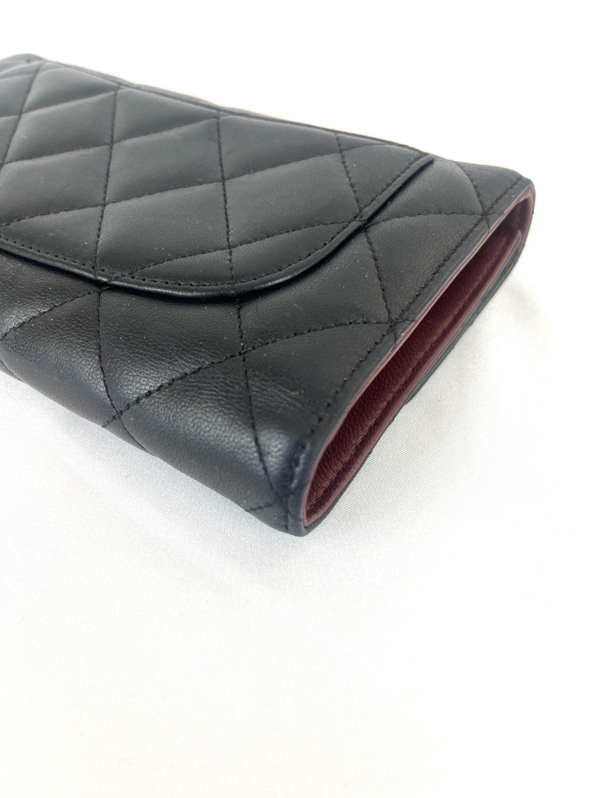 CHANEL マトラッセ 長財布 A31506 1100万番台 ラムスキン ブラック 