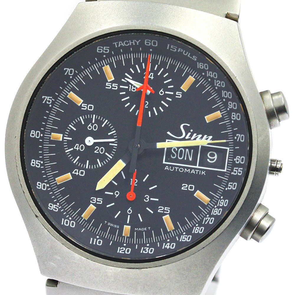 訳ありジン Sinn 157 クロノグラフ デイデイト 自動巻き メンズ_769341