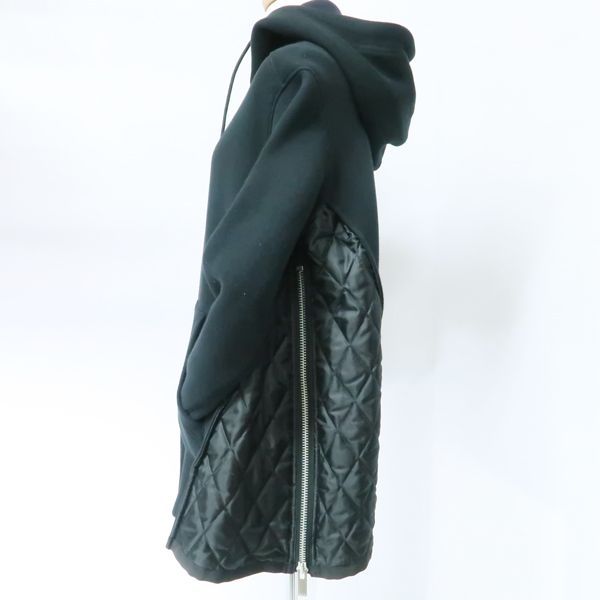 sacai サカイ 20AW ジップアップパーカー 20-05362 黒 ブラック #2