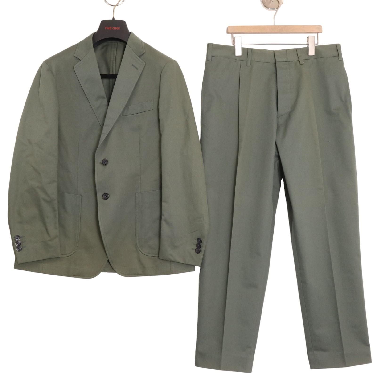 美品＊THE GIGI セットアップ コットンスーツ カーキ＊ - メルカリ