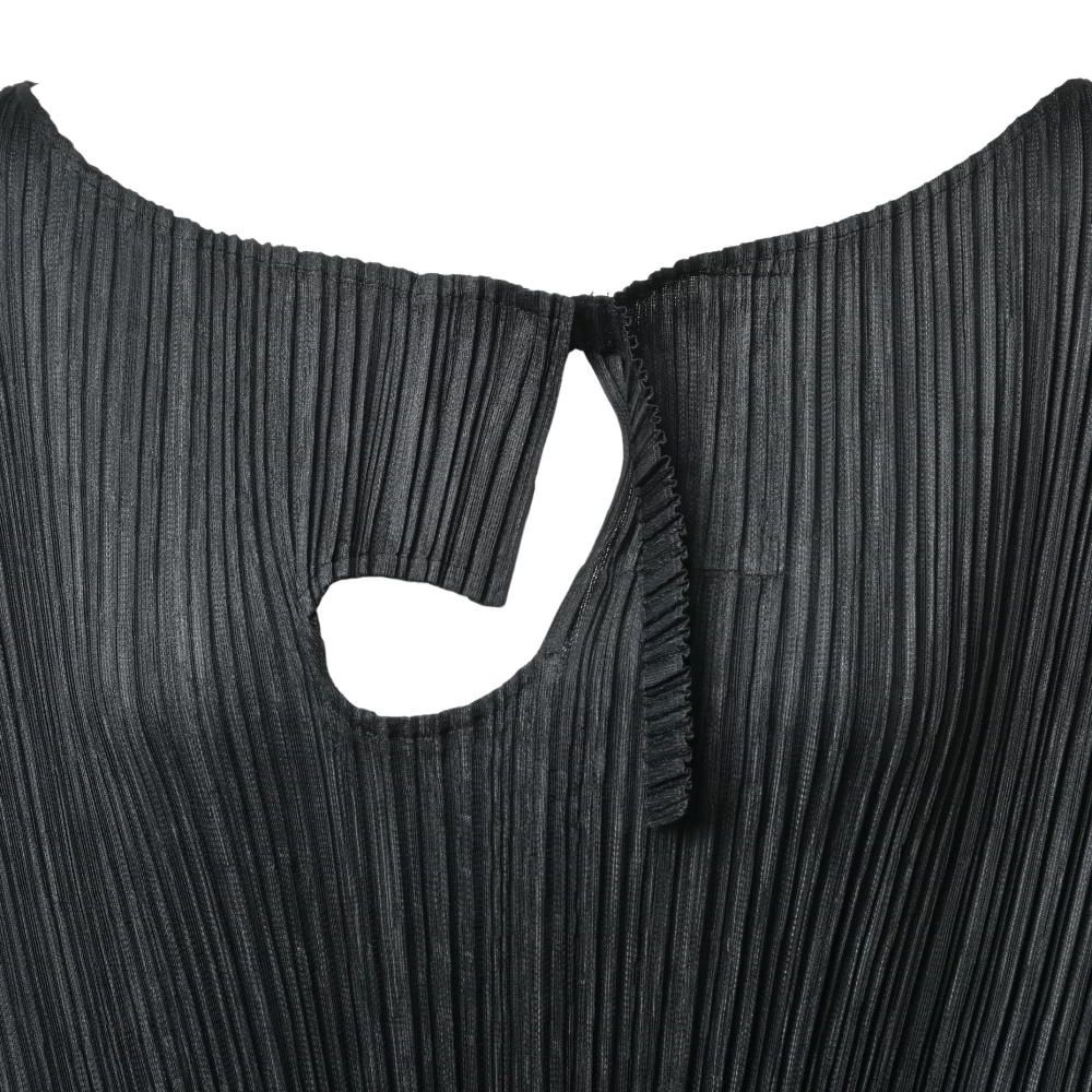 プリーツプリーズ　音符くり抜き　変形　ワンピース　ブラック PLEATS PLEASE（プリーツプリーズ）ワンピース 黒 サイズ:3(L位