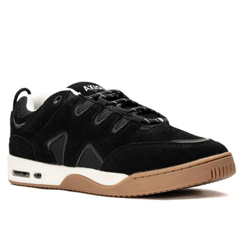 AXION FOOTWEAR OFFICIAL BLACK GUM SUEDE スニーカー メンズ 疲れにくい エア入り低反発ソール 靴 シューズ アクシオン オフィシャル ブラック ガム スエード 本革