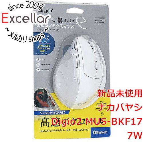 bn:3] ナカバヤシ 5ボタン BlueLEDマウス Digio2 MUS-BKF177W ホワイト - メルカリ