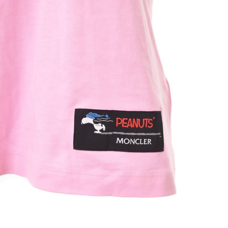 【関税込み】Moncler ピンク Peanuts Tシャツ モンクレール MONCLER ピーナッツ Peanuts 23SS スヌーピー T