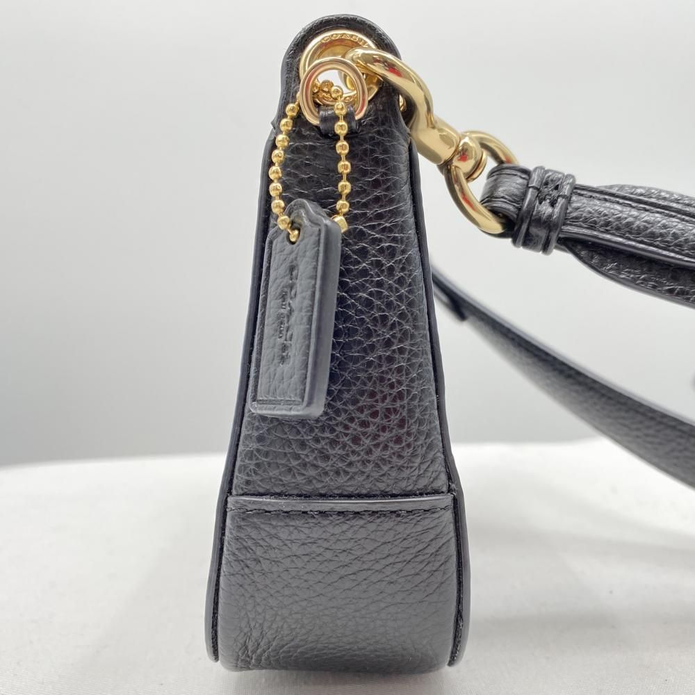 【未使用品】COACH ブラックレザー ショルダーバッグ COACH(コーチ) / ショルダーバッグ/レザー/BLK/F72692 | 中古品