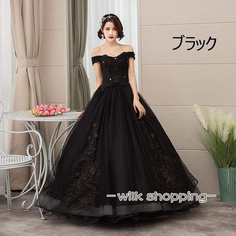 2way サテンウェディングドレス（ブラック） 2way サテンウェディングドレス（ブラック） 楽天市場】カラードレス