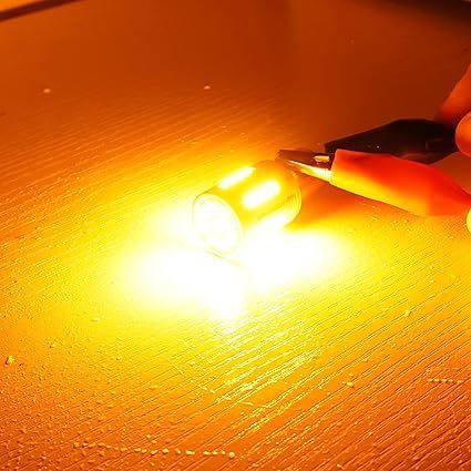 BLUESEATEC 「業界新型爆光モデル」S25 ピン角違い 爆光 LED ウィンカー バルブ ピン角 違い 150&deg;純正アンバー ハイフラ防止 抵抗内蔵 S25シングル BAU15S PY21W LEDウィンカー 3200LM 12V/
